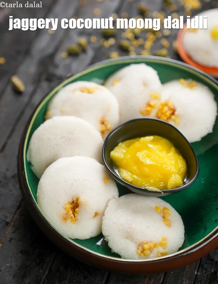 Step 27 – Serve the&nbsp;<strong>sweet idlis</strong>&nbsp;with ghee.