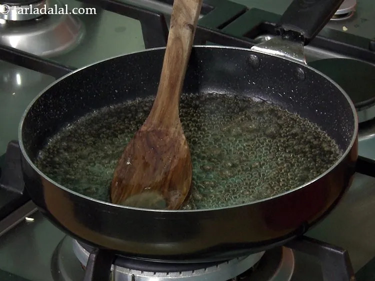 Step 30 – Keep a close watch while making sugar syrup. It should be 1 thread consistency. Even …