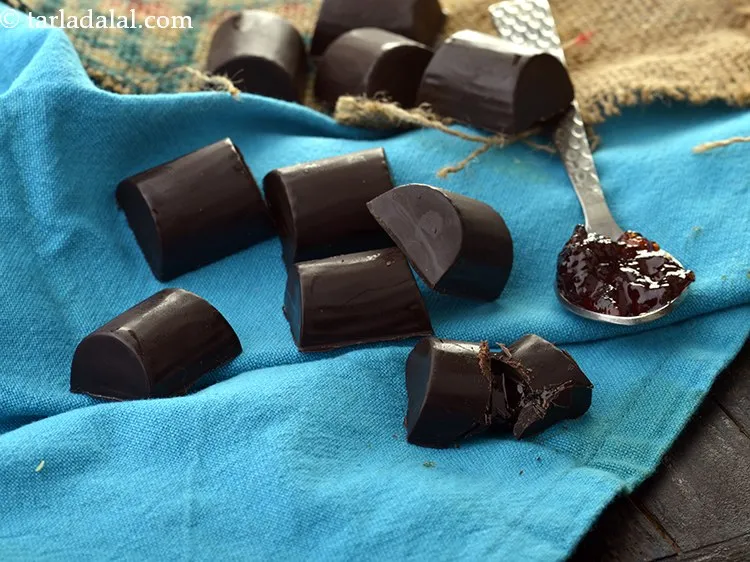 Step 33 – Demould <strong>jam filled chocolates recipe | strawberry jam stuffed chocolates | homemade strawberry jam chocolate …