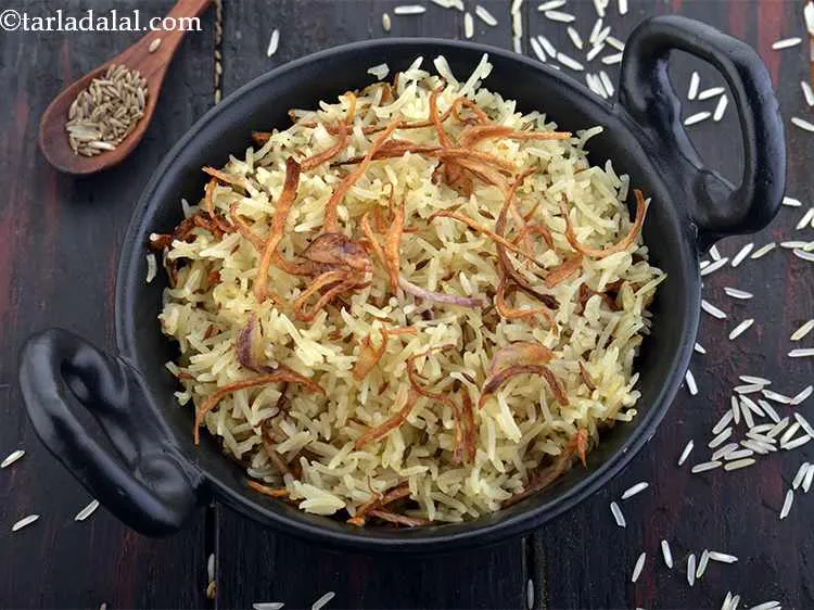 Step 20 – Serve the&nbsp;<strong>jeera rice |&nbsp;quick jeera rice |&nbsp;jeera pulao&nbsp;| cumin&nbsp;rice |</strong>&nbsp;hot. Enjoy the <strong>jeera rice</strong> with …