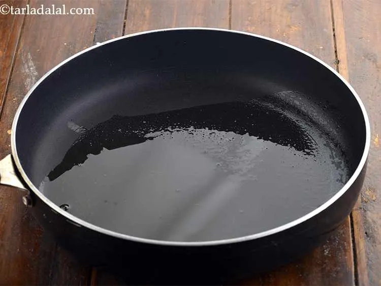 Step 9 – Heat the ghee in a broad non-stick pan. Also, you can make of oil or …