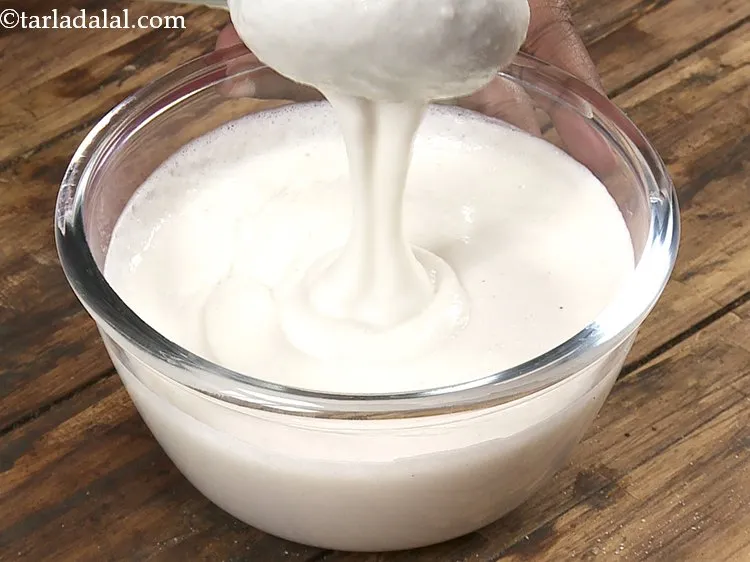 Step 3 – To get crispier dosas, you can add some rice flour to the batter and mix …