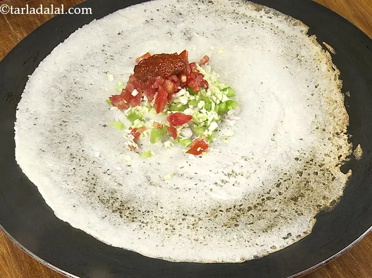 Step 17 – Add 1 tsp red chilli paste. Jains can make use of only chilli paste. Alternatively, …