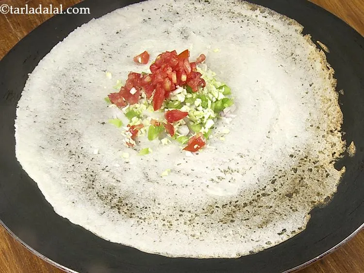 Step 16 – Add 1 tbsp of tomatoes.