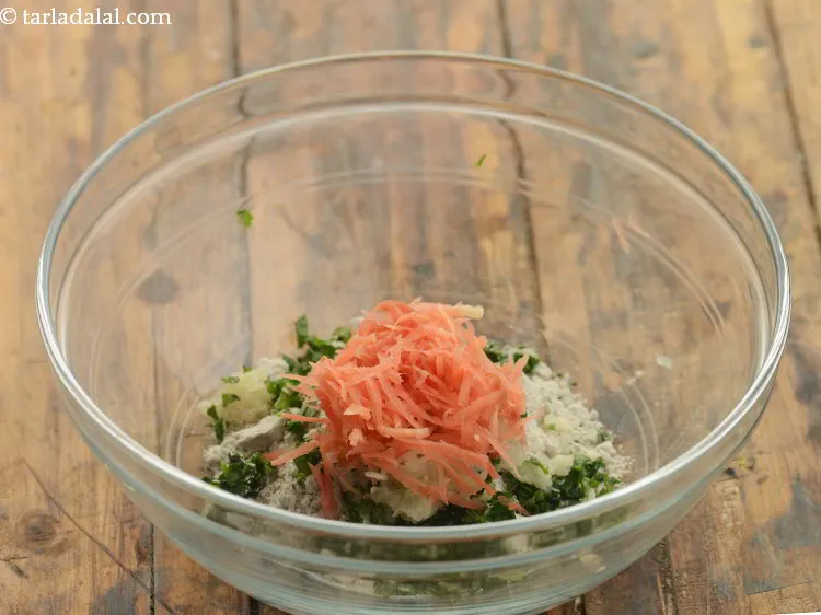 Step 11 – Add some grated carrot too to make&nbsp;<strong>healthy vegetable roti for kids.</strong>&nbsp;Try cabbage, broccoli sometimes as …