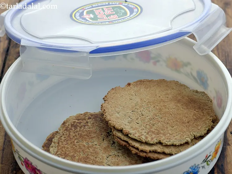 Step 22 – Serve <strong>Jowar Khakhra on Tava</strong> after cooling or store them in an air-tight container. They …