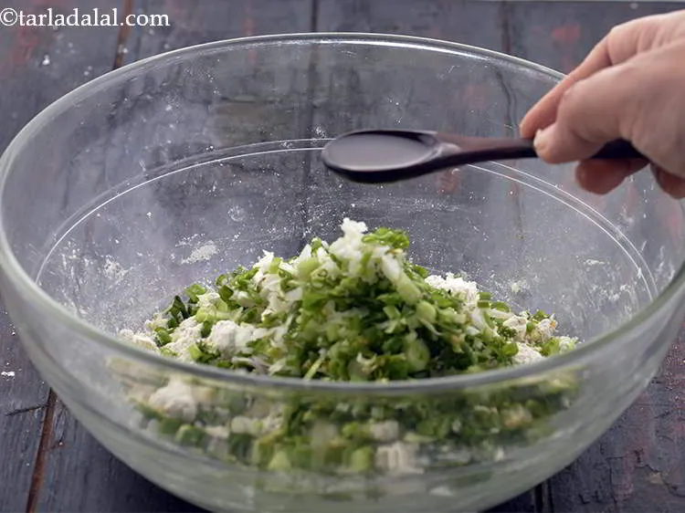 Step 6 – Add 1 tsp&nbsp;<a href="https://www.tarladalal.com/glossary-oil-671i">oil</a>. This lends softness to the rotis.