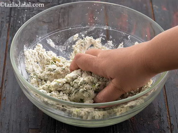 Step 12 – Once the heat of the dough is easy to handle, knead the dough with your …