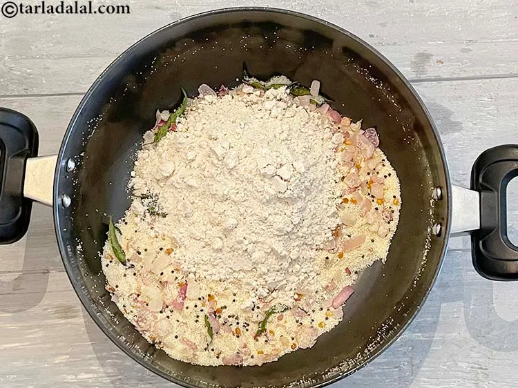 Step 11 – Add the jowar flour.