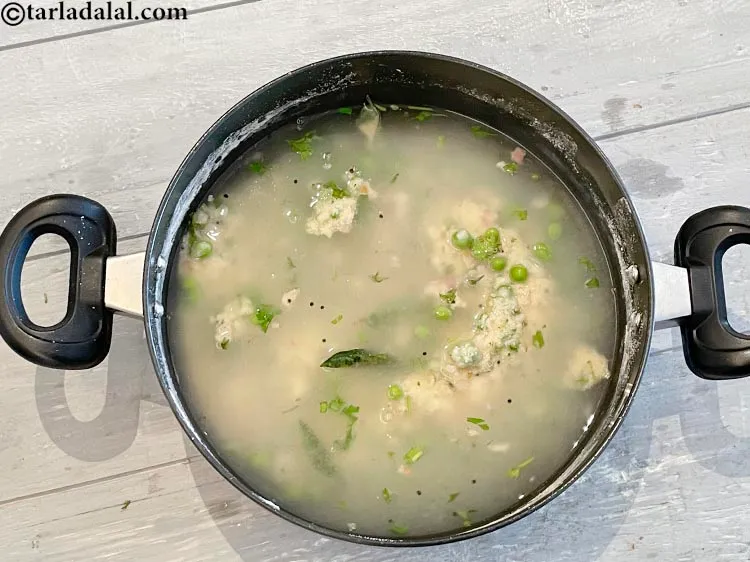 Step 18 – Add 3 cups of hot water.