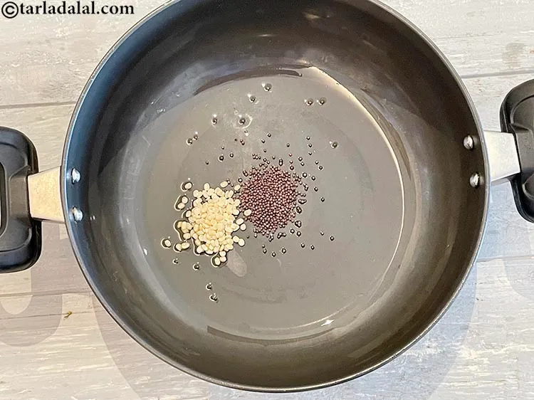 Step 3 – Add the urad dal.