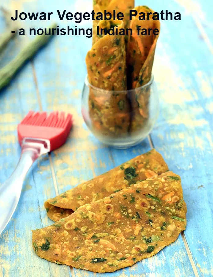 Step 32 – <strong>Jowar Vegetable Paratha - a nourishing Indian fare.&nbsp;</strong>