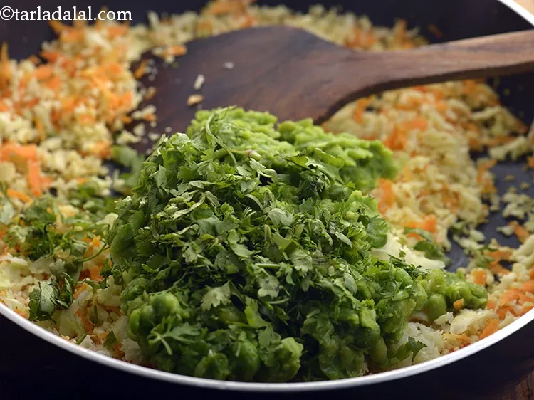 Step 20 – Add finely chopped coriander for added flavour.