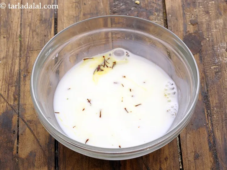 Step 3 – Add milk.