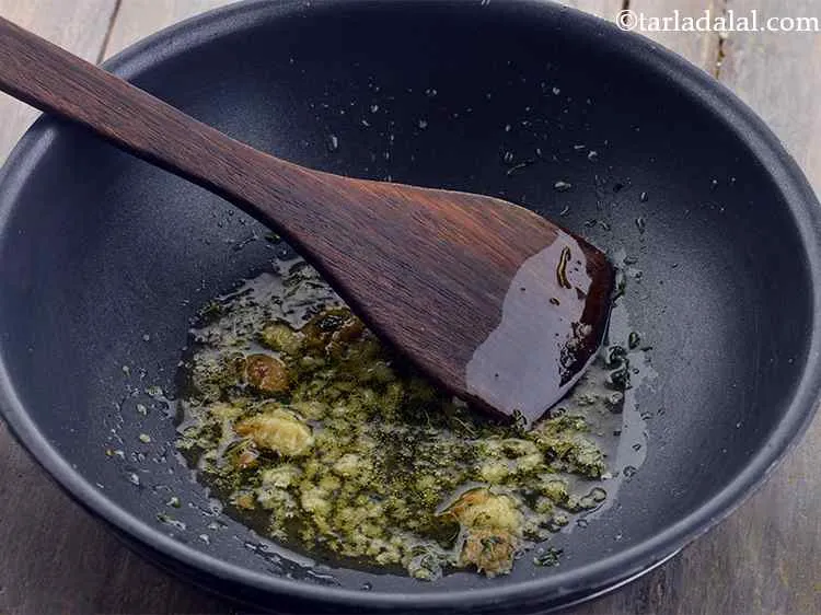 Step 7 – Saut&eacute; on a medium flame for a few seconds.
