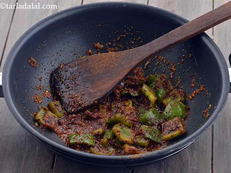 Step 10 – Saut&eacute; on a medium flame for 1 minute.