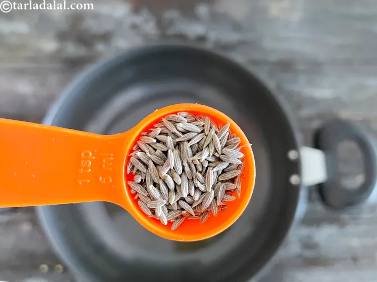 Step 6 – Add&nbsp;<meta charset="UTF-8" />1 tsp&nbsp;<a href="glossary-cumin-seeds-jeera-zeera-381i">cumin seeds (jeera)</a>.