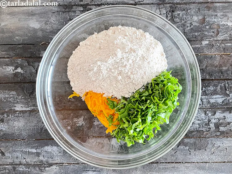 Step 12 – Add&nbsp;<meta charset="UTF-8" />1 cup&nbsp;<a href="glossary-whole-wheat-flour-gehun-ka-atta-gehun-ka-aata-429i">whole wheat flour (gehun ka atta)</a>.