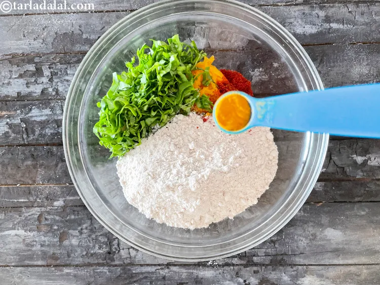 Step 14 – Add&nbsp;<meta charset="UTF-8" />1/4 tsp&nbsp;<a href="glossary-turmeric-powder-haldi-645i">turmeric powder (haldi)</a>.