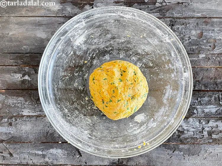 Step 17 – Knead into a soft dough.