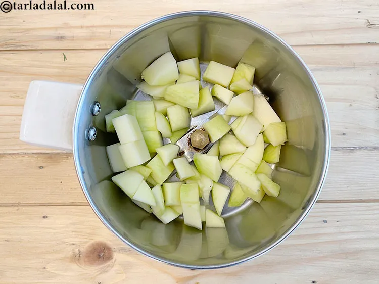 Step 6 – In a mixer put&nbsp;<meta charset="UTF-8" />1/2 cup&nbsp;<a href="glossary-chopped-raw-mangoes-2032i">peeled and chopped raw mangoes</a>. See above for …