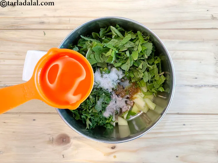 Step 14 – Add 2 tablespoons of water.