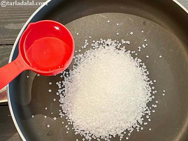 Step 8 – Add 1/4 cup of water which is about 3 1/2&nbsp;tablespoons of water.
