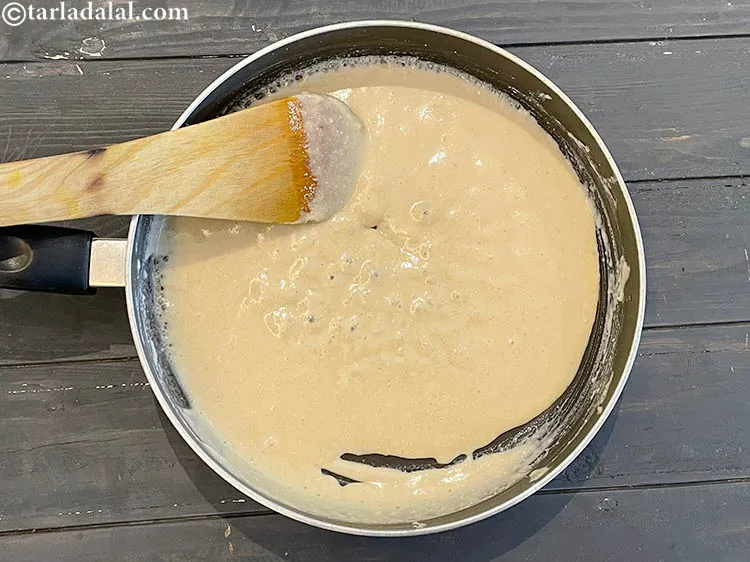 Step 12 – Cook on a medium flame for 2 minutes, while stirring continuously.