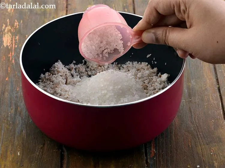 Step 11 – Now, add the the sugar. You can also add the same amount of jaggery if …