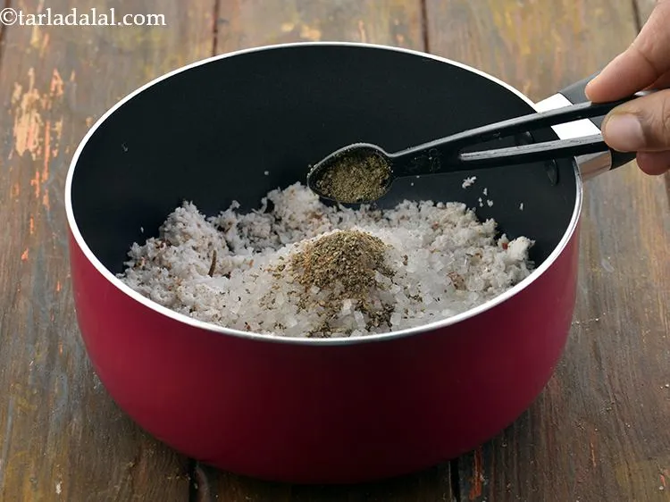 Step 13 – Now, add the cardamom powder for its tangy flavour. You can add about 1/4 cup …