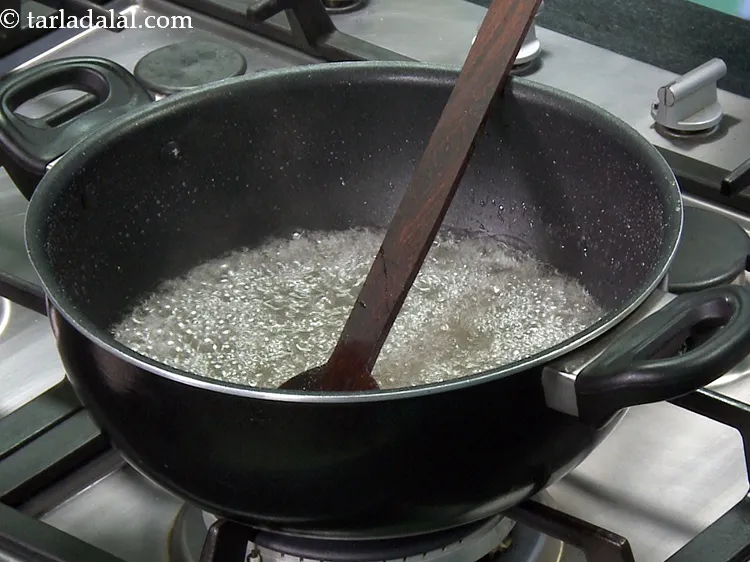 Step 26 – Remember to stir the sugar syrup occasionally to prevent the sugar syrup from sticking to …