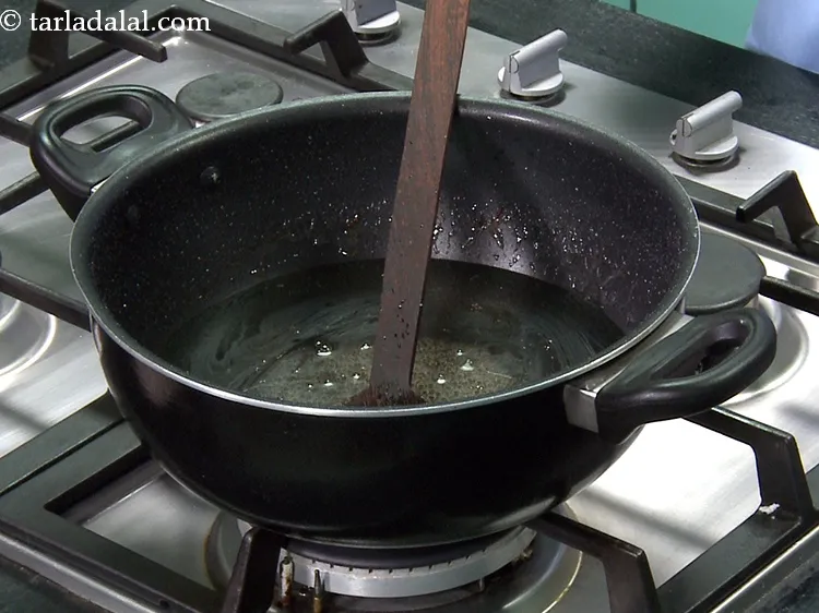 Step 8 – Mix well and keep the syrup warm.