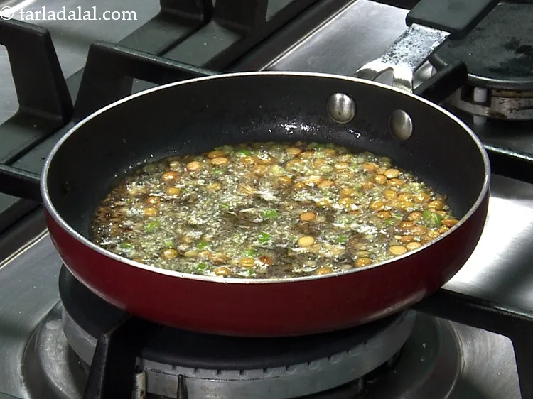 Step 42 – Again saut&eacute; on a medium flame for 1 minute.