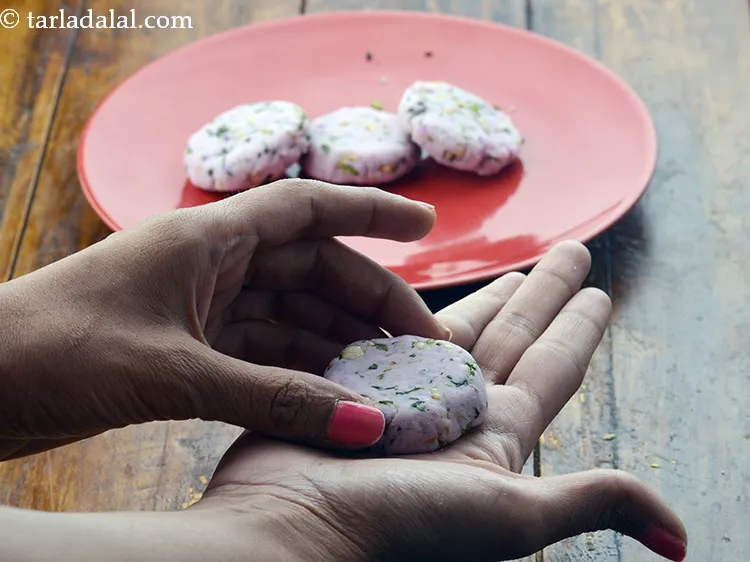 Step 19 – To make <strong>kand tikki recipe | Indian style kand ki pattice | purple yam tikki …