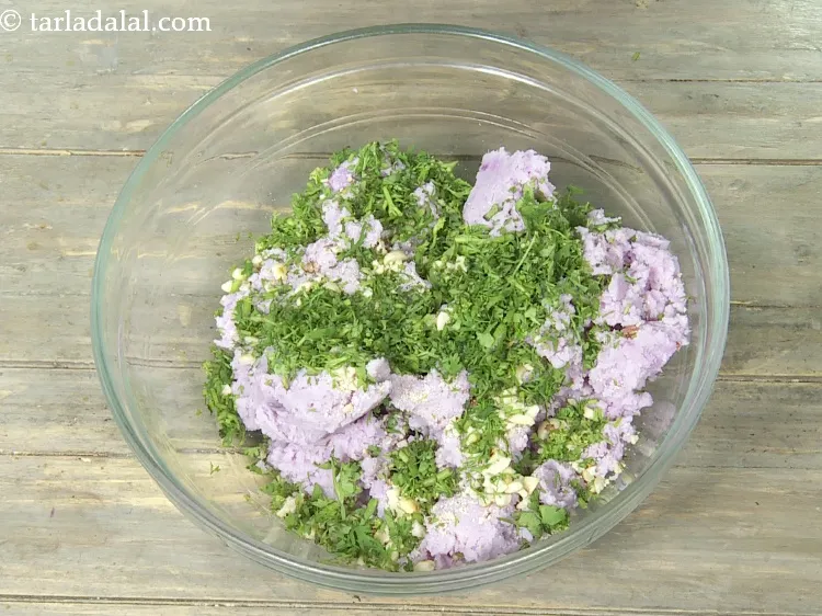 Step 11 – Add 2 tbsp&nbsp;finely&nbsp;<a href="https://www.tarladalal.com/glossary-chopped-coriander-783i">chopped coriander (dhania)</a>&nbsp;, optional. If you do not eat coriander while fasting, …