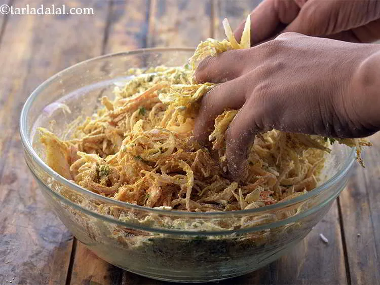 Step 14 – Combine all the ingredients and mix well with your fingertips.