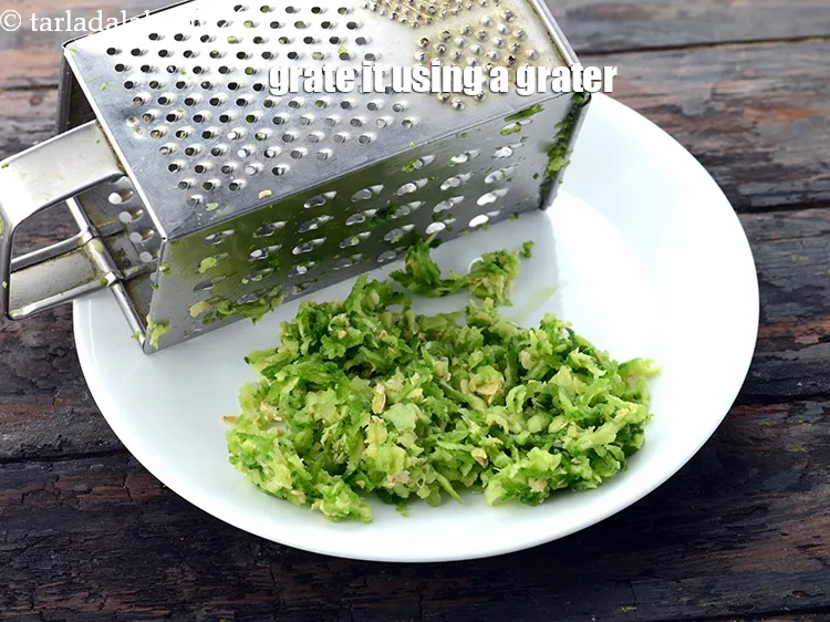 Step 6 – Grate it using a grater.&nbsp;
