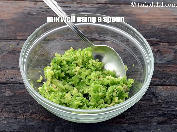 Step 9 – Mix well using a spoon.