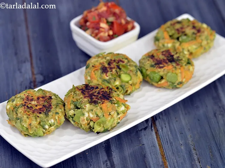 Step 36 – Serve hot <strong>Karela Tikkis</strong> hot with fresh chunky <strong>Garlic Tomato Chutney</strong> and enjoy its taste …