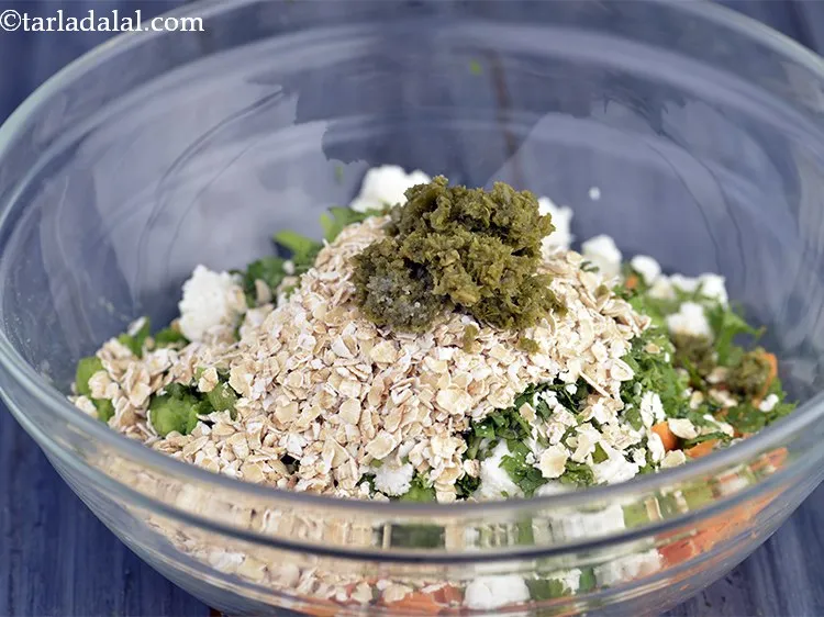 Step 13 – Add green chilli paste. If the paste isn&rsquo;t ready, add finely chopped green chillies.&nbsp;