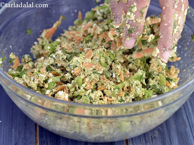 Step 16 – Mix well all the ingredients well using your fingertips.