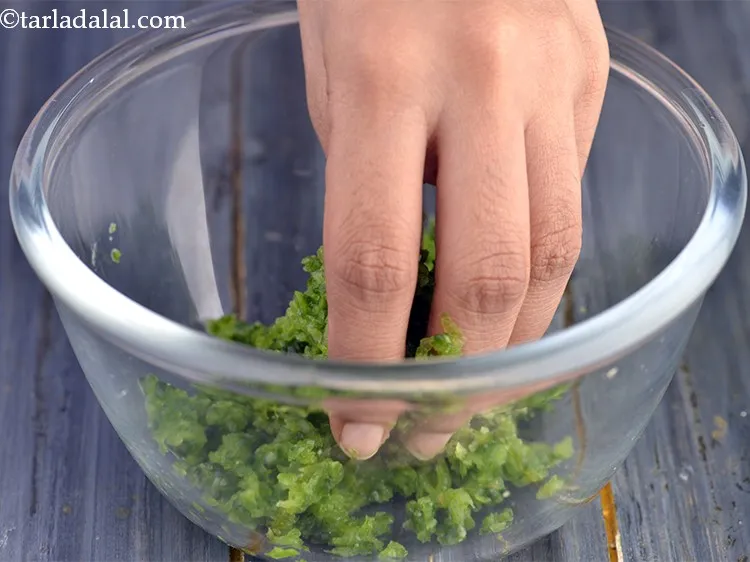 Step 5 – Mix well using your hands. Keep aside for 2 to 3 minutes so the salt …