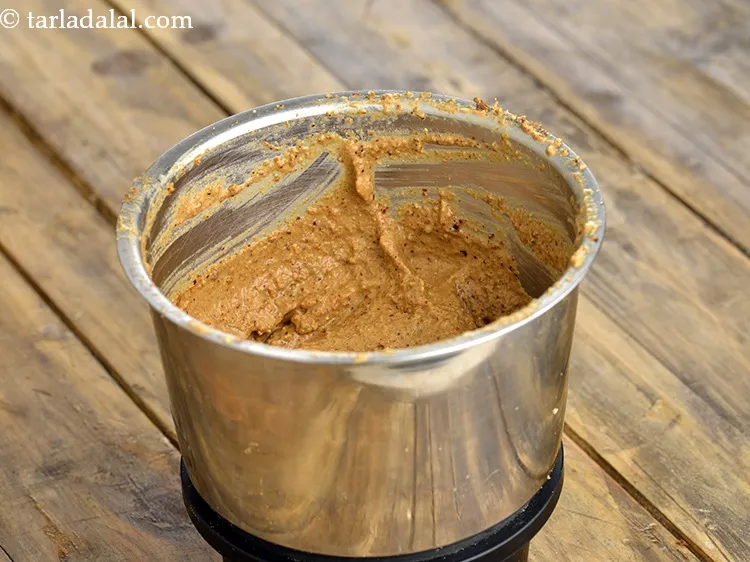 Step 24 – Blend in a mixer using till smooth. Keep the masala aside.