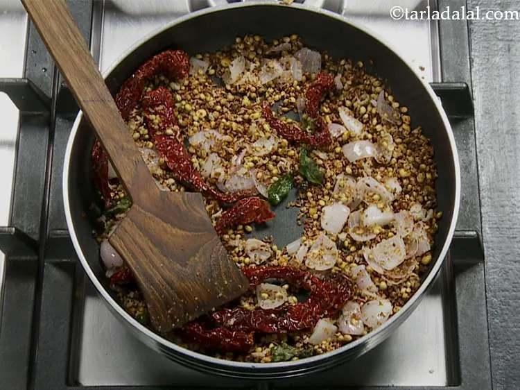 Step 7 – Mix well and saut? the ingredients for 7 minutes till they are all golden and …