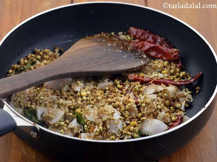 Step 8 – Set this aside to cool completely before we can grind it into a masala.