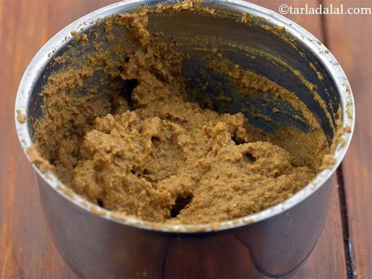 Step 9 – Blend in a mixer along with ? cup of water till smooth and keep aside. …