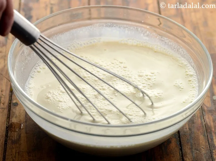 Step 13 – Whisk very well.&nbsp;