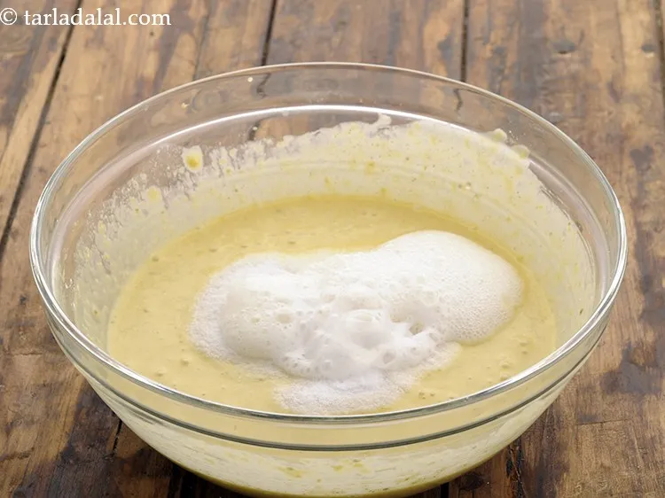 Step 11 – Pour 1 tbsp of water over it. This will activate the fruit salt.