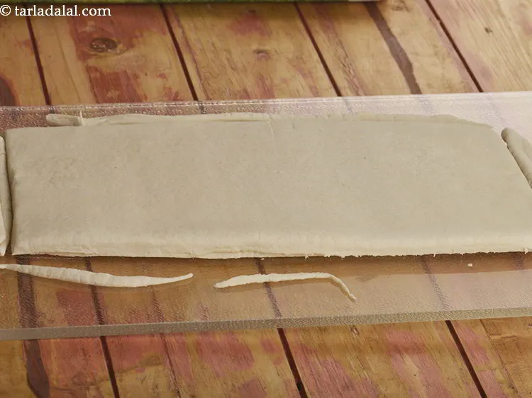 Step 29 – Trim and even all the sides of each piece lightly using a sharp knife. You …