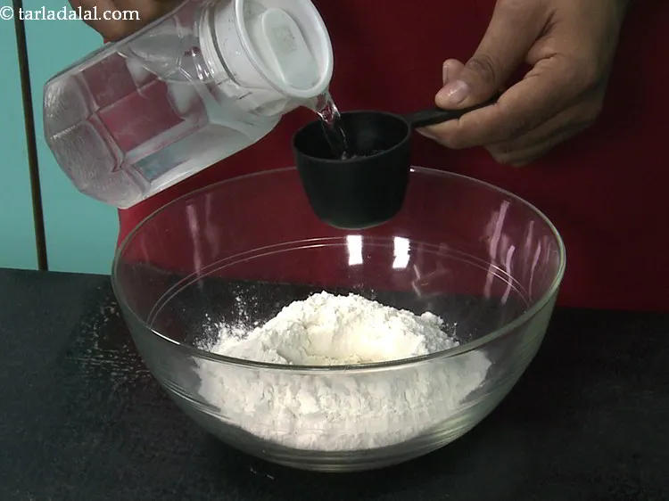 Step 5 – Add &frac12; cup of ice cold water first and try to combine all the ingredients. …